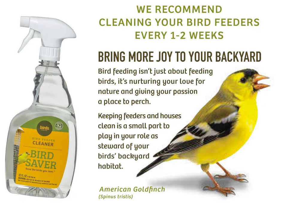 Birds Choice Bird Feeder and Bird House Cleaner 32 oz. - clean feeders every 1-2 weeks