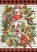 Winter Bird Wreath Garden Flag