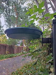 Iron Baluster Bird Bath Bundle in use