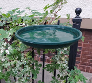 Iron Baluster Bird Bath Bundle in use