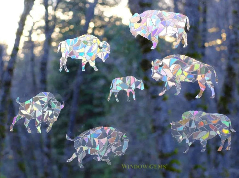 Bison Window Clings