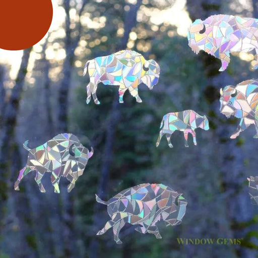 Bison Window Clings