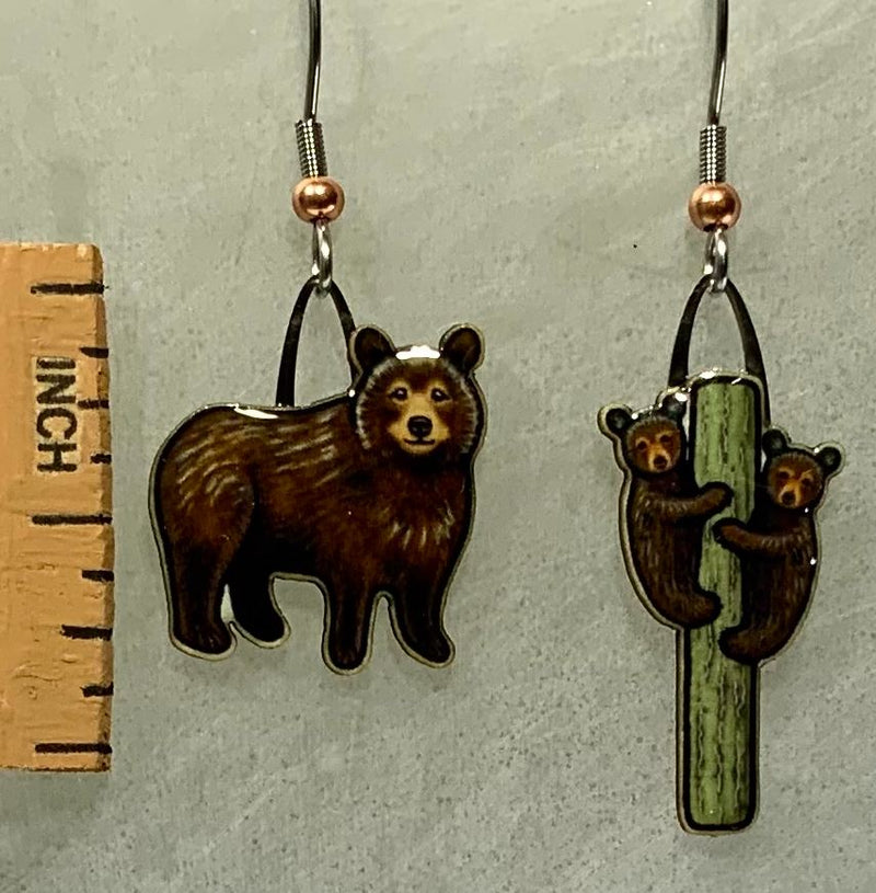 Black Bear Earrings