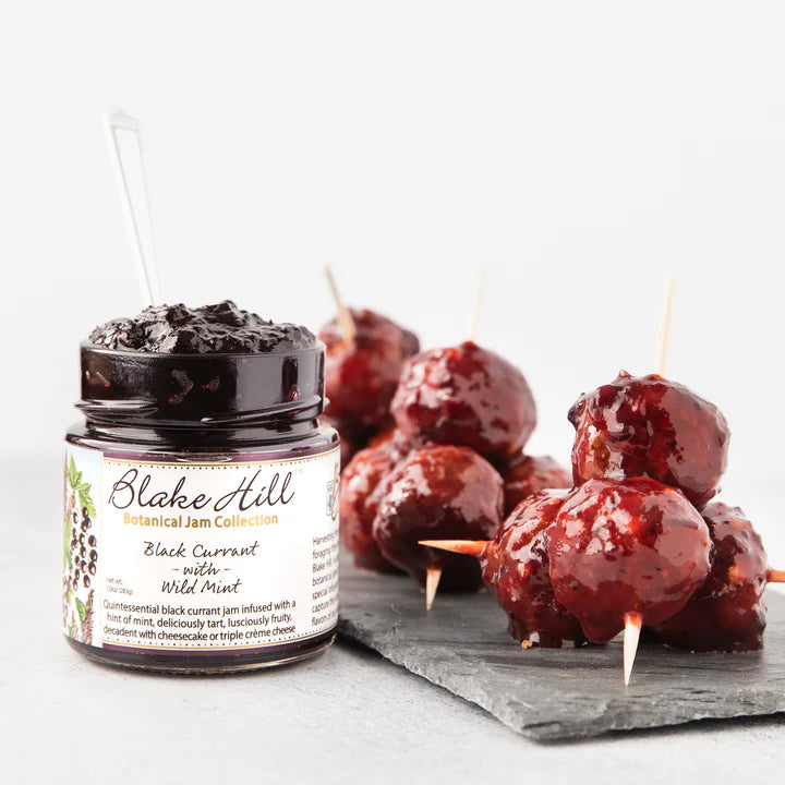 Black Currant with Wild Mint Botanical Jam meatball glaze