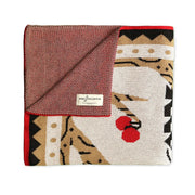 Woodpeckers of North America Knit Blanket
back of blanket