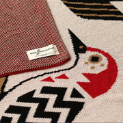 Woodpeckers of North America Knit Blanket
Detail of woodpecker
