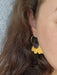 Black Eyed Susan Hoop Earrings