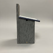 Chickadee & Wren Nesting Box - Recycled
holes for ventilation 