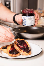 Wild Blueberry with Lavender Botanical Jam
on toast