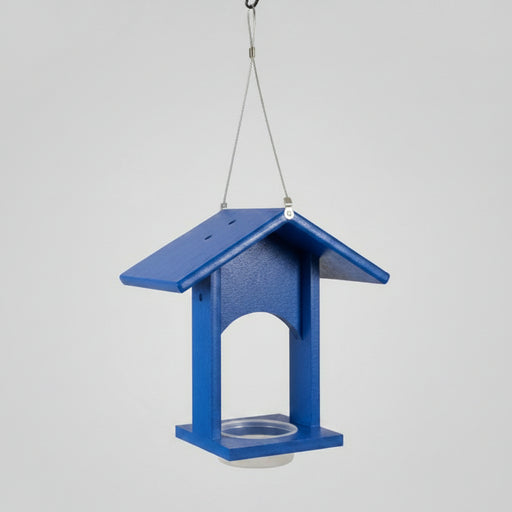 Bluebird Feeder - Blue Recycled Plastic