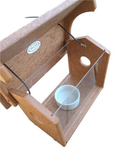 Bluebird Recycled Feeder - Roof Opens for easy filling and cleaning