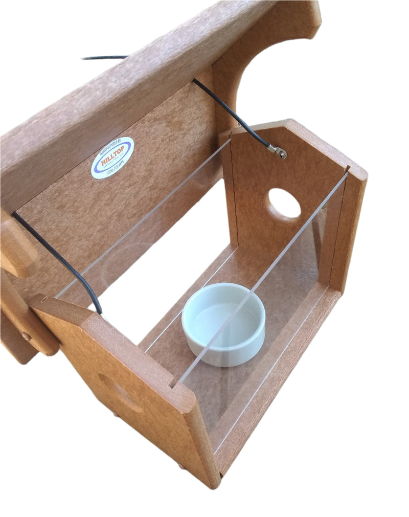 Bluebird Recycled Feeder - Roof Opens for easy filling and cleaning