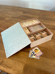 Ecologies Faux Book Box Container and Organizer
Interior with playing cards (cards not included)