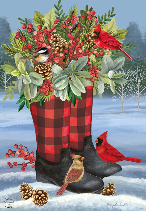 Winter Boots Garden Flag