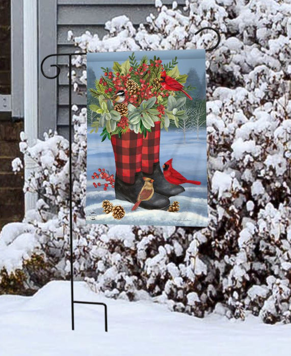 Winter Boots Garden Flag