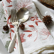 Winter Greens Napkin Set - with silverware