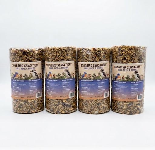 4 Pack Bugs, Nuts and Berries Seed Cylinder 1.5 lbs