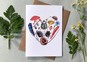 Nature Heart Valentines Card