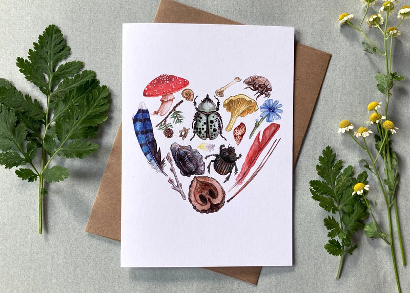 Nature Heart Valentines Card