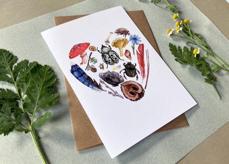 Nature Heart Valentines Card