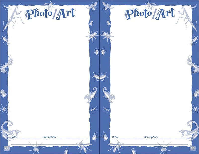 Bug Log Kids - space for photos and art