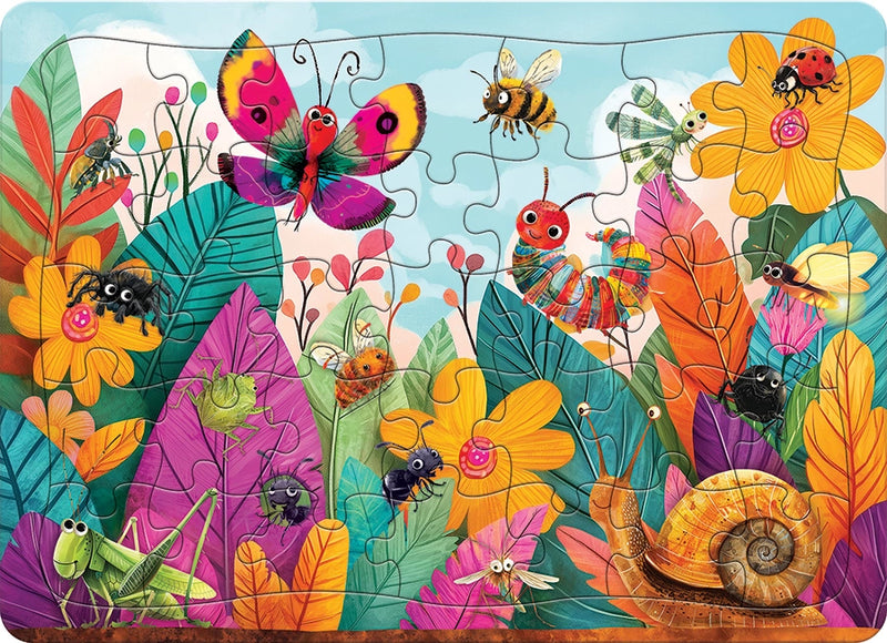 Bugs and Blossoms Tray Puzzle