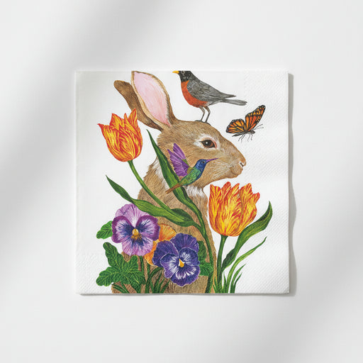 Bunny Buddies Paper Napkins - beverage size