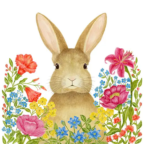 Springtime Bunny Flour Sack Towel