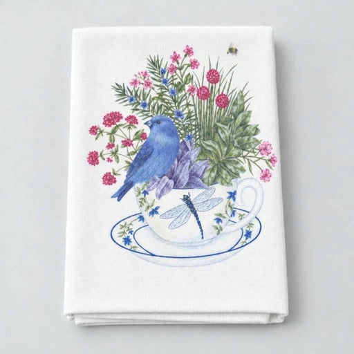 Blue Bunting Single Flour Sack Towel