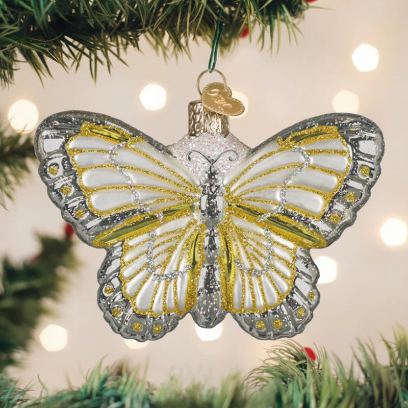 Sterling Butterfly Ornament