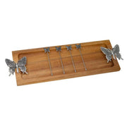 Foodie Bite Tray - Acacia Wood 
Butterfly