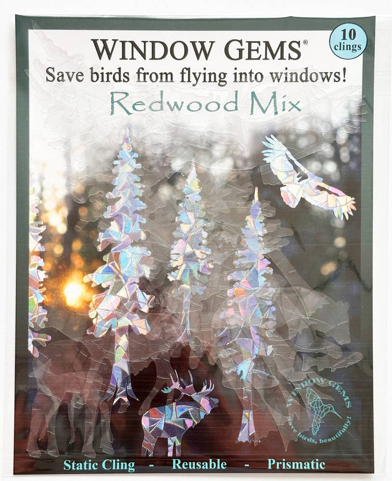 Redwood Mix Window Window Clings