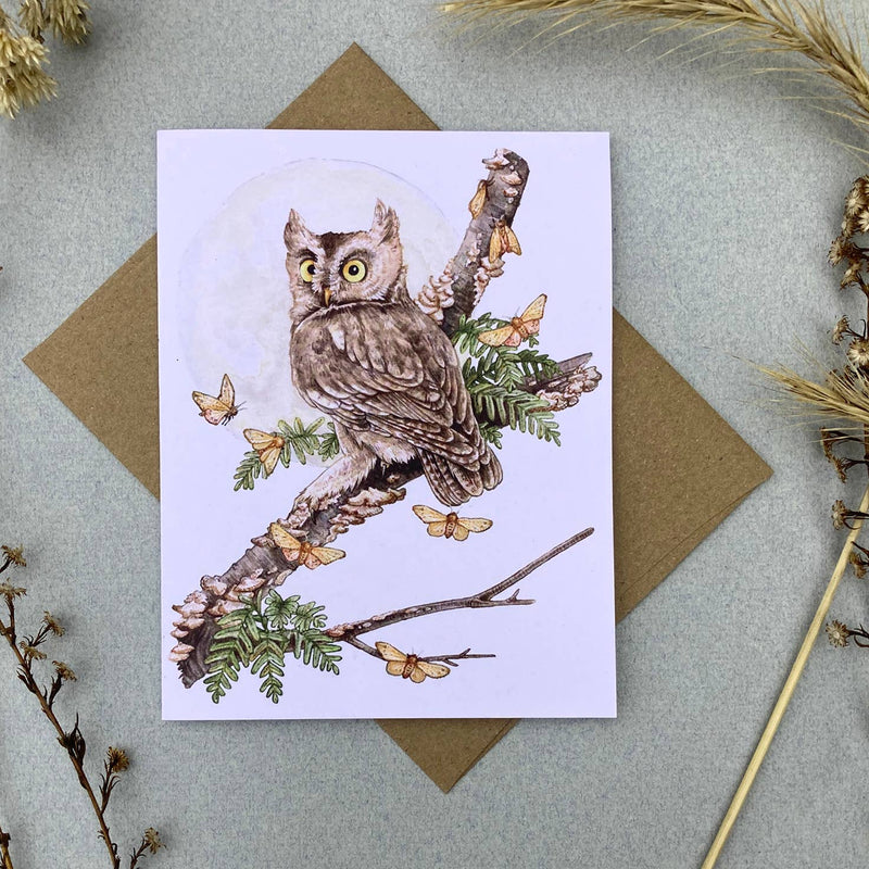 Card Set - 12 Woodland Critters On Blank Recycled Cards