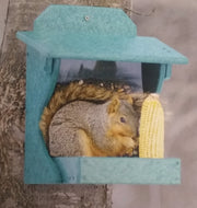 Squirrel and Bird Cafe Recycled Feeder - in use