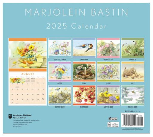 2025 Marjolein Bastin Deluxe Calendar
back