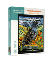 Molly Hashimoto: California Quail 500-Piece Jigsaw Puzzle
