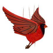 Cardinal Bird Flying Mobile