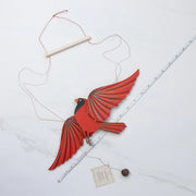 Cardinal Bird Flying Mobile
