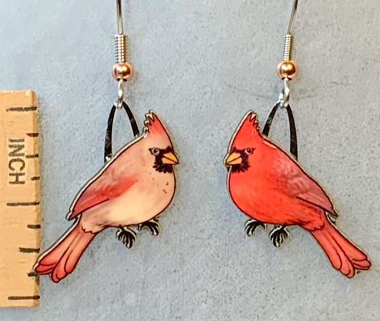 Northern Cardinal Earrings