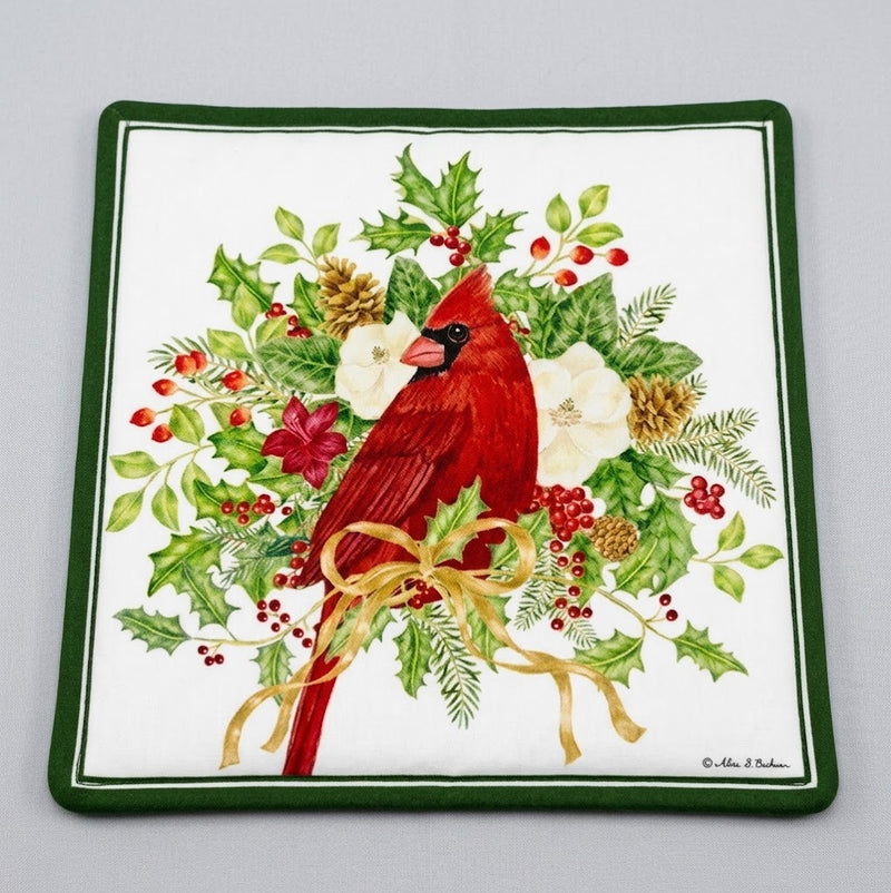 Cardinal and Bouquet Spiced Hot Pad