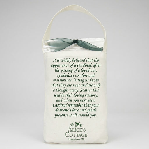 Cardinal Pair Memorial Bird Seed Bag