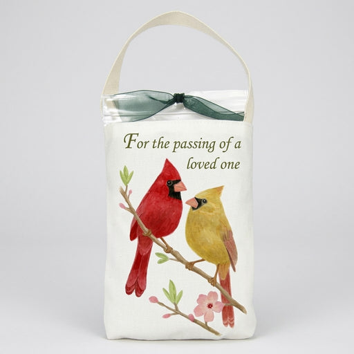 Cardinal Pair Memorial Bird Seed Bag