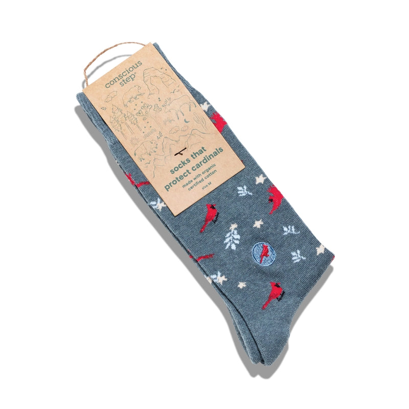 Adult Socks That Protect Cardinals with packaging