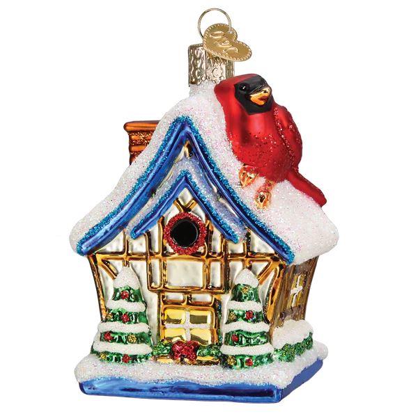 Northern Christmas Ornament Bundle - Set of 6 - Cardinal Birdhouse Ornament