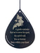 Memorial Cardinal Wind Chime sail with quote and cardinal design