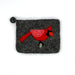 Bird Felt Coin Purse - CARDINAL