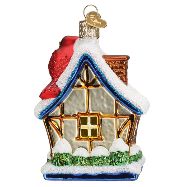 Cardinal Birdhouse Ornament - Thumbnail 3