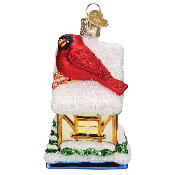 Cardinal Birdhouse Ornament - Thumbnail 5