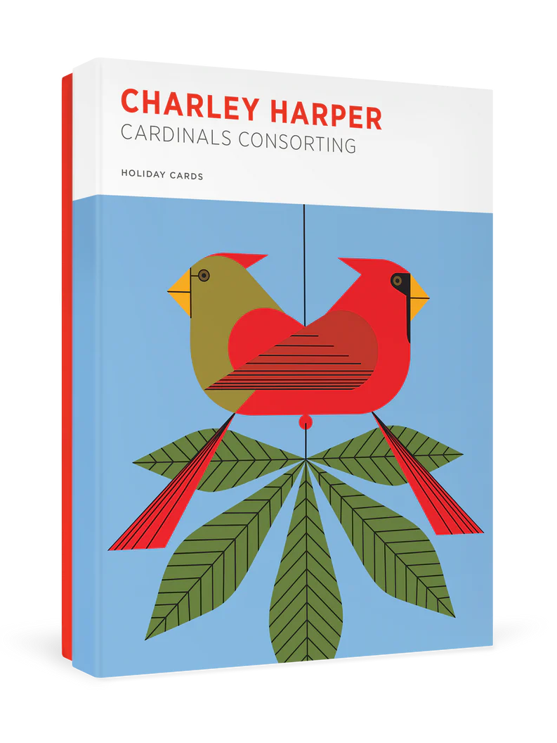 Charley Harper: Cardinals Consorting Holiday Cards — Nature Niche