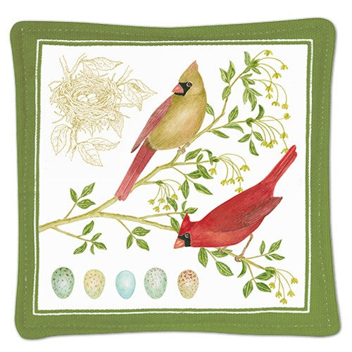 Spiced Mug Mat - Cardinals with Eggs